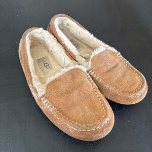 ☁️ UGG Ansley Chestnut Suede Moccasins - Size 7
